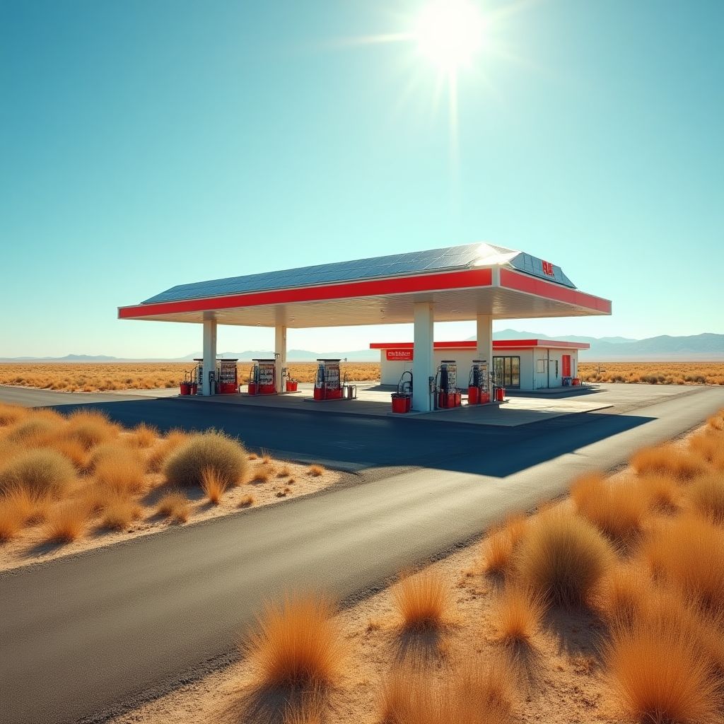 Estación solar en las Pampas